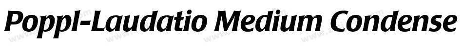 Poppl-Laudatio Medium Condensed字体转换
